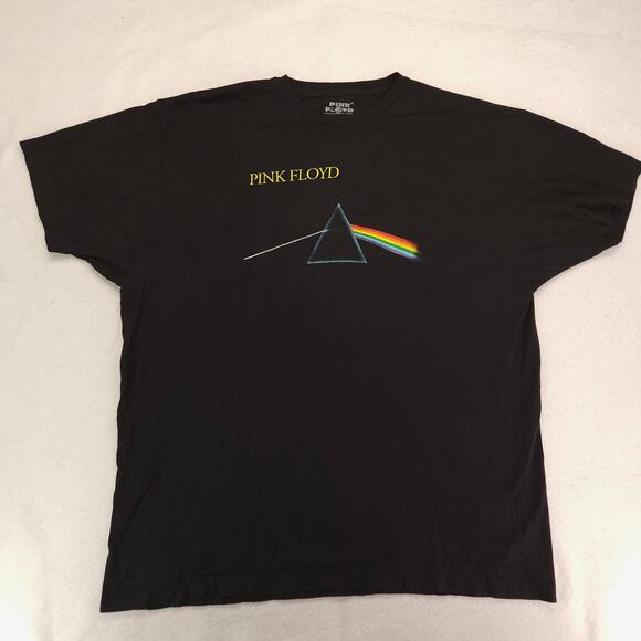 Pink Floyd Band Graphic Short Sleeve Crew Neck T Shirt Mens Size 2XL Black - Picture 2 of 8